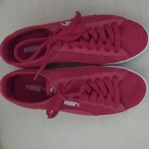 Red Puma sneakers